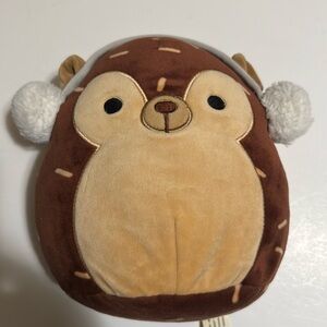 Squishmallows Brown Hedgehog Stuffed Animal
